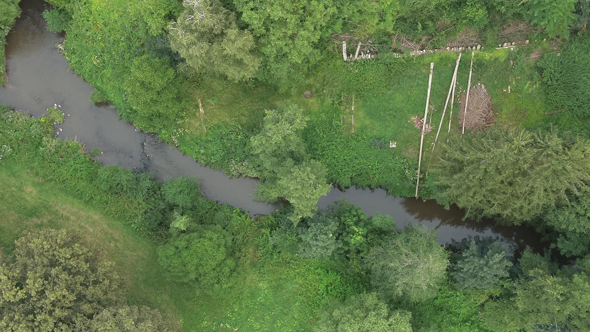 Drohnenaufnahme Rheinland-Pfalz aus der Luft, RTK-Vermessung